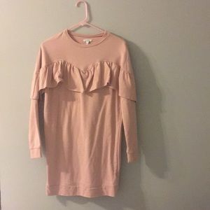 Light pink vintage sweater dress